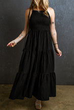Load image into Gallery viewer, Smocked Tiered Spaghetti Strap Maxi Dress
