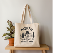 Load image into Gallery viewer, Olympic National Park Canvas Tote Bag
