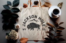 Load image into Gallery viewer, Jackson Hole Canvas Tote Bag
