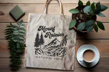 Load image into Gallery viewer, Mount Rainier National Park Canvas Tote Bag
