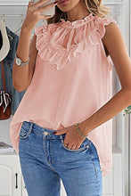 Load image into Gallery viewer, Ruffled Tulle Sleeveless Top
