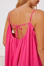 Load image into Gallery viewer, Ruffle Trim Tie Back Cami Jumpsuit with Pockets
