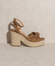 Load image into Gallery viewer, Espadrille Wedge Sandal
