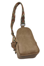 Load image into Gallery viewer, Random Pattern Adjustable Strap PU Leather Sling Bag

