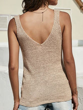 Load image into Gallery viewer, V-Neck Wide Strap Sweater Tank
