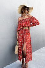 Load image into Gallery viewer, Floral Off-Shoulder Maxi Dress
