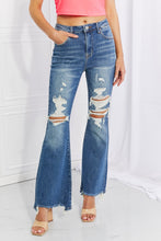 Load image into Gallery viewer, RISEN Hazel High Rise Distressed Flare Jeans
