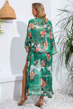 Load image into Gallery viewer, Floral Tie Waist Kimono
