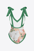 Load image into Gallery viewer, Floral V-Neck Two-Piece Swim Set
