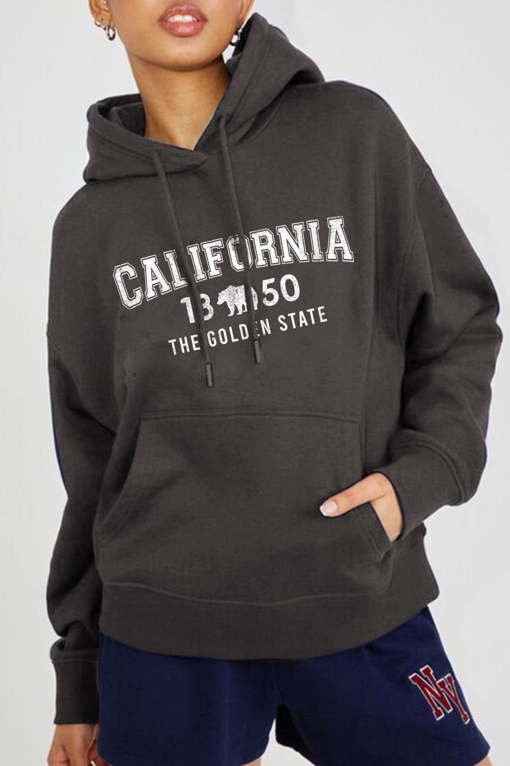 California 1850 THE Golden State Graphic Hoodie