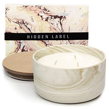 Load image into Gallery viewer, Large Candle, 3 Wicks 14.8oz Vanilla Caramel Ceramic Jar Candle
