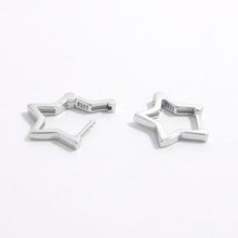 Load image into Gallery viewer, 925 Sterling Silver Star Earrings

