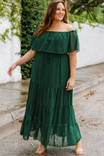 Load image into Gallery viewer, Swiss Dot Off-Shoulder Tiered Dress
