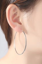 Load image into Gallery viewer, 925 Sterling Silver Hoop Earrings

