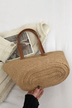 Load image into Gallery viewer, Straw Beach Tote Bag
