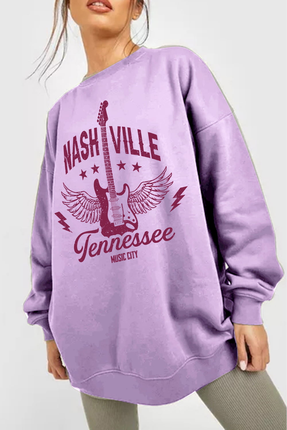 Nashville Tennessee Music City Graphic Sweatshirt