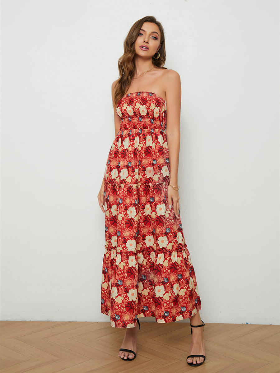 Days In Paradise Strapless Dress