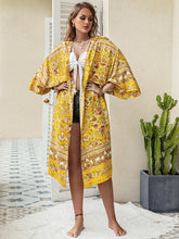 Load image into Gallery viewer, Double Printed Open Front Longline Cardigan
