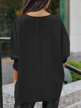Load image into Gallery viewer, Boat Neck Three-Quarter Sleeve Blouse
