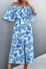 Load image into Gallery viewer, Floral Off-Shoulder Maxi Dress
