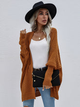 Load image into Gallery viewer, Waffle Knit Open Front Cardigan
