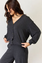 Load image into Gallery viewer, RISEN Ultra Soft  Button Up Long Sleeve Lounge Cardigan
