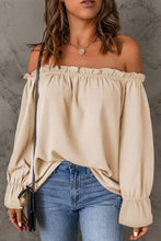 Load image into Gallery viewer, I See You Off-Shoulder Sleeve Blouse
