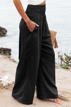 Load image into Gallery viewer, Smocked High Waist Wide Leg Pants
