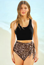 Load image into Gallery viewer, Two-Tone Tied Two-Piece Swimsuit
