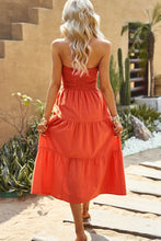 Load image into Gallery viewer, Smocked Strapless Tiered Midi Dress
