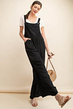 Load image into Gallery viewer, Sleeveless Ruched Wide Leg Overalls
