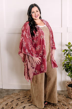 Load image into Gallery viewer, Ultra Soft Floral Kimono In Dusty Pink Velvet
