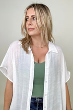 Load image into Gallery viewer, Solid Button Down Loose Fit Gauzy Tunic
