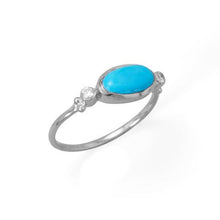 Load image into Gallery viewer, Synthetic Turquoise Ring
