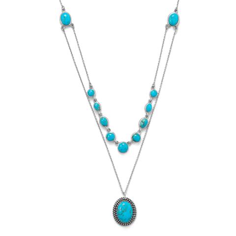 Two Row Turquoise Necklace