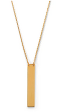 Load image into Gallery viewer, Vertical Bar Drop Necklace
