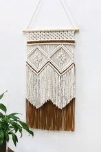 Load image into Gallery viewer, Two-Tone Handmade Macrame Wall Hanging
