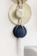Load image into Gallery viewer, Macrame Triple Hat Hanger
