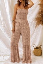 Load image into Gallery viewer, Floral Smocked Wide Leg Jumpsuit
