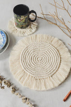 Load image into Gallery viewer, Macramé Round Cup Mat
