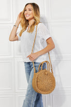 Load image into Gallery viewer, Feeling Cute Rounded Rattan Handbag in Camel
