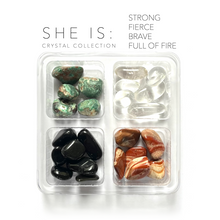 Load image into Gallery viewer, SHE IS - Strong, Fierce, Brave, Full of Fire - Rox Box -Crystals and Stones
