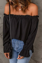 Load image into Gallery viewer, I See You Off-Shoulder Sleeve Blouse
