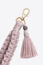 Load image into Gallery viewer, Wristlet Keychain with Tassel

