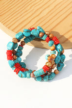Load image into Gallery viewer, Boho Layered Turquoise Bracelet
