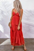 Load image into Gallery viewer, Yes Vibes Spaghetti Strap Gathered Detail Maxi Dress
