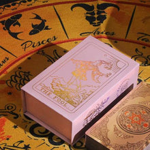Load image into Gallery viewer, Gold Foil Tarot Cards With Box
