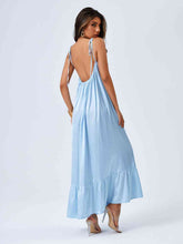 Load image into Gallery viewer, Tie Shoulder Backless Maxi Dress
