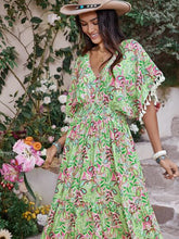 Load image into Gallery viewer, Floral Short Sleeve Maxi Dress
