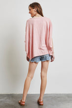 Load image into Gallery viewer, Garment-Dyed Boat Neck Oversized Top
